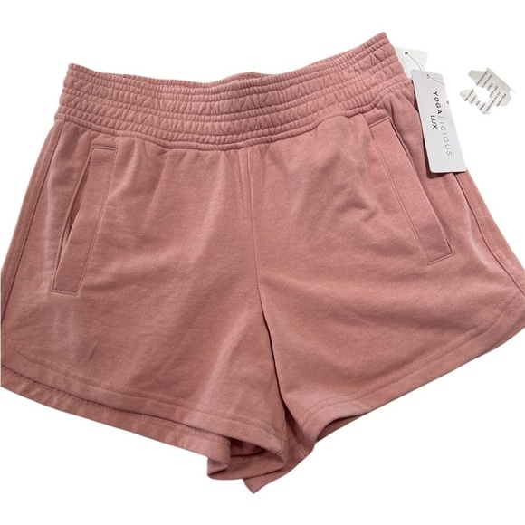Yogalicious Pants - Yogalicious Mauve Athletic Shorts XS